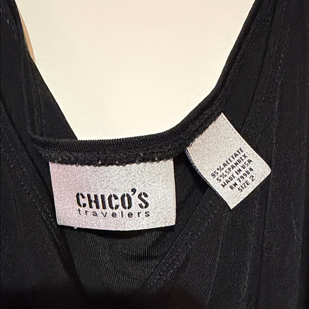 Chico's Classic Black Midi Dress - Picture 2 of 2